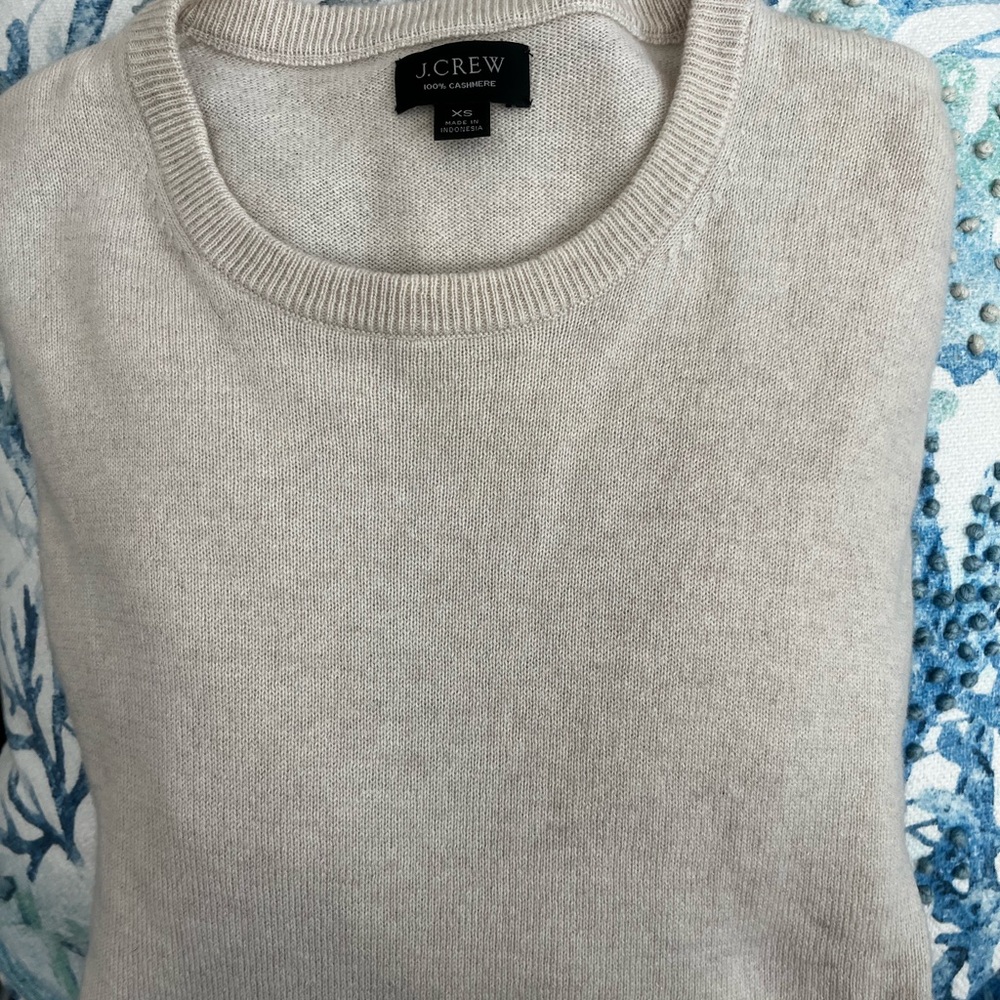 J. Crew Men's Cashmere Sweater - Soft Beige